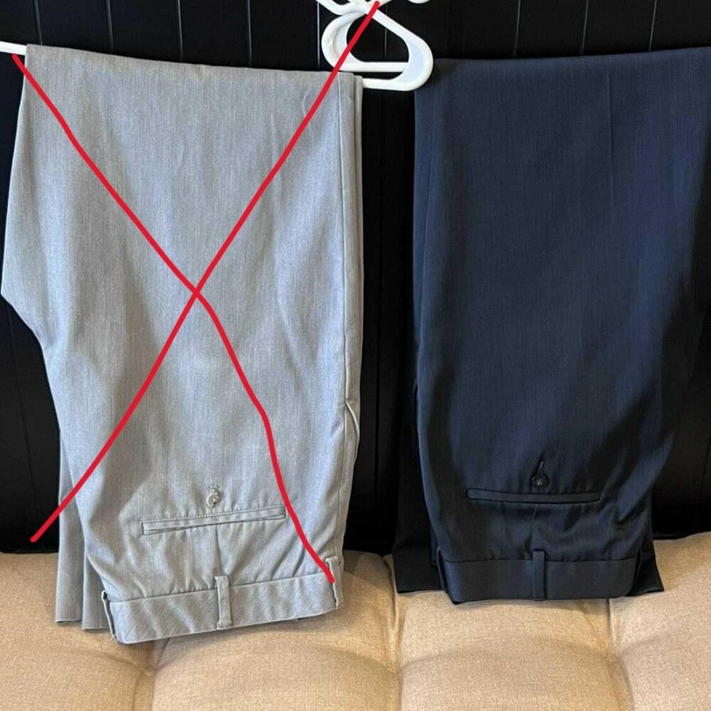 MEN’S DRESS PANTS AXIST DARK NAVY BLUE SIZE 34X32”